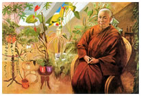 Ayya Khemhs in the Buddha-haus 1995